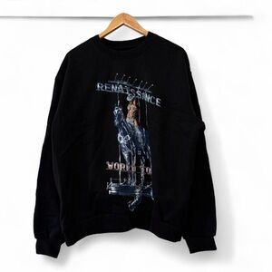 Beyoncé Renaissance World Tour Crewneck Black Graphic Sweatshirt Womens Large